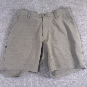 Men's Tan Shorts BYLT Premium Basics Khaki Shorts – Size 31 0092